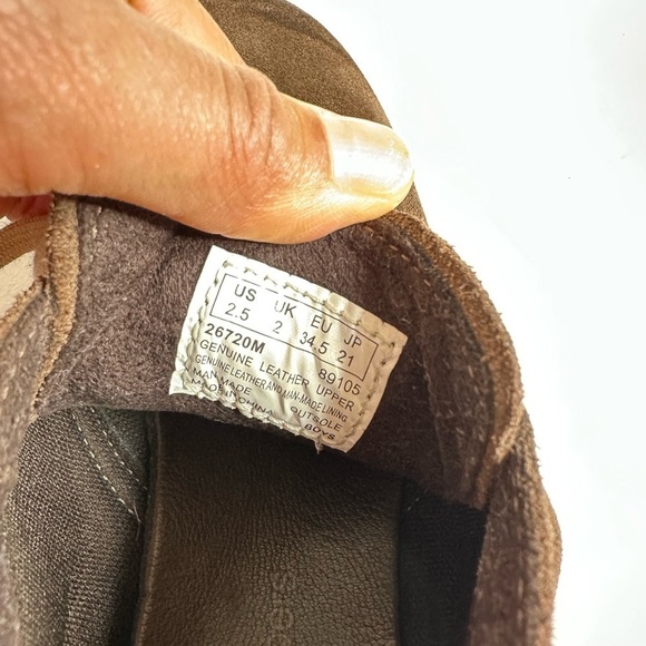 Timberland Suede Leather Brown Comfort‎ Ankle Boots Kids Size: 2.5 - Picture 11 of 15